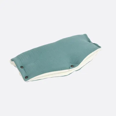 Produktbild von KraftKids Kinderwagenmuff Musselin nilblau