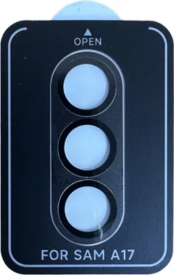 Produktbild von INF Samsung Galaxy A17 Kameralinsenschutz – Gehärtetes Glas, Metall, Schwarz