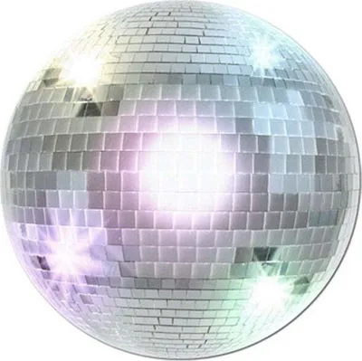 Produktbild von 70s Groove Discokugel Wandbild 33,5cm