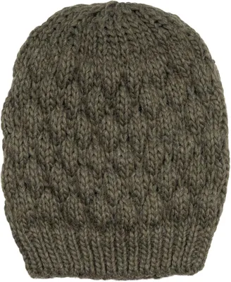 Produktbild von styleBREAKER Damen Strick Beanie Mütze mit Bubblemuster, Einfarbige Winter, Rasp