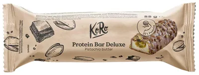 Image de KoRo® 295450 KoRo® Bar Deluxe with Pistachio Butter 25 % Proteinriegel 12x 55,0 g
