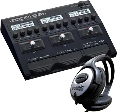 Produktbild von Zoom G3n Multi-Effektgerät mit Kopfhörer