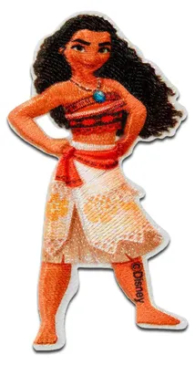 Produktbild von Disney © Vaiana Häuptling Tochter - Aufnäher, Bügelbild, Aufbügler, Applikationen, Patches, Flicken, Zum Aufbügeln, Größe: 7,9 x 4,3 cm