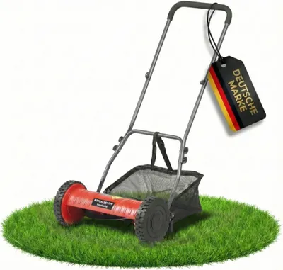 Produktbild von STAHLMANN Spindelmäher RoyalCut – Rasenmäher mit 30 cm Schnittbreite, 27 Liter Fangkorb, 4-stufige Schnitthöheneinstellung – Handrasenmäher manuell - leise und umweltfreundlich