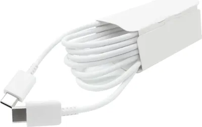 Zdjęcie produktu dla Kabel do szybkiego ładowania typu C do typu C PD Elastyczny kabel do transmisji danych do telefonu Note 10 3,3 stopy (biały)