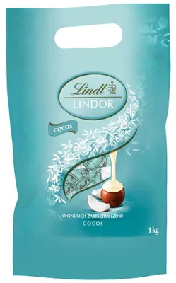Produktbild von Lindt Lindor Kugeln Vollmilch Cocos 1kg