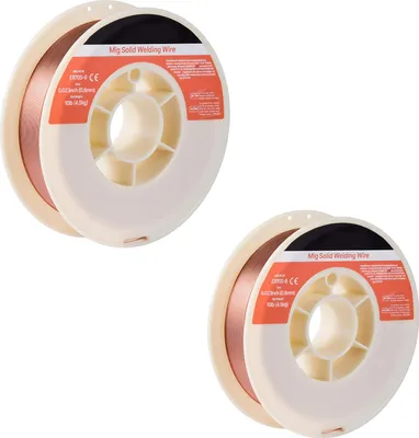 Obrázek produktu pro SucceBuy MIG svařovací drát 0,6 mm, plný drát ER70S-6, role 4,5 kg, svařovací drát s ochranným plynem s vysokým obsahem deoxidantu pro univerzální svařovací polohy
