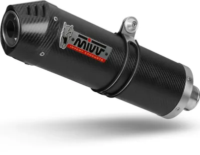 Image de Échappement complet MIVV Oval en fibre de carbone pour SUZUKI V-Strom 650 2007-2011