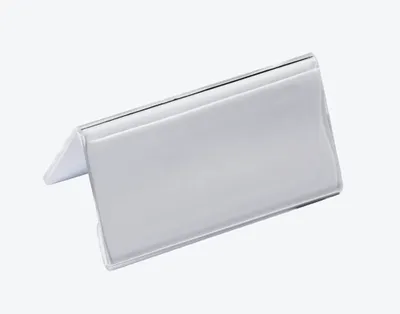 Produktbild von DURABLE Tischnamensschilder transparent 10,0 x 5,2 cm, 10 St.