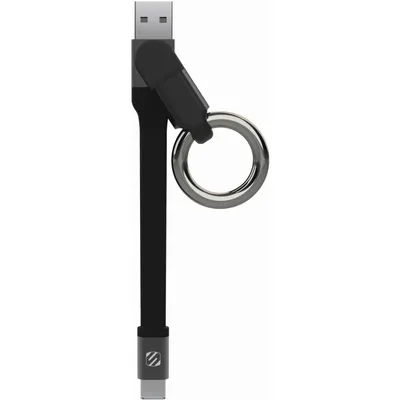 Produktbild von Scosche C2CS, 0,08 m, USB A, USB C, Männlich/Männlich, Schwarz, Grau