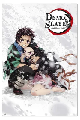 Anime-Poster Demon Slayer Tanjiro & Nezuko 61x91,5 cm