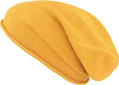 Kopka unifarbene Beanie aus 100% Baumwolle in gelb