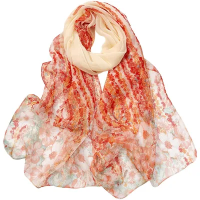 Immagine prodotto di Sciarpa da donna, foulard in georgette, 160 x 50 cm