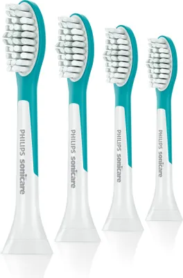 Produktbild von Philips Sonicare For Kids HX6044 - Wymienna główka szczoteczki - do szczoteczki do zębów - Super Fresh Blue Zestaw 4 szt