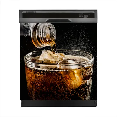 Produktbild von Magnete Dekorative 60x60 cm Küche Magnetmatte Spülmaschine - Cola-Getränk mit Eis
