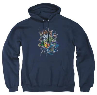Immagine prodotto di Felpa con cappuccio "Saints And Psychos" per uomo/donna, unisex, modello TV39318 (taglia L), colore blu navy
