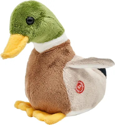 Produktbild von Uni-Toys - Ente mit Stimme - 16 cm (Länge) - Plüsch-Vogel - Plüschtier, Kuscheltier