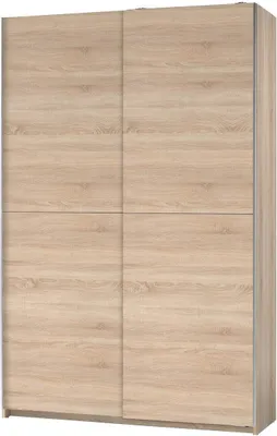 Produktbild von Schwebetürenschrank Kleiderschrank Schiebetürenschrank Schrank Schlafen "Fred I" Sonoma-Eiche