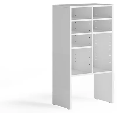 Obrázok produktu pre Skrinka na topánky Vicco Hermia biely 53 x 99 cm so 7 otvorenými priehradkami, Model 62579