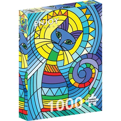 Produktbild von Puzzle, 1000 Teile, ENJOY – Zierkatze (Enjoy-2121)