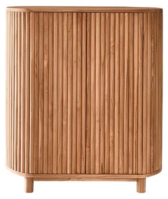 Produktbild von Barschrank Teakholz massiv 90 cm modern
