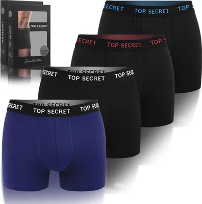 Obrázek produktu pro Pánské bavlněné boxerky Top Secret 4 ks. Velikost Xl