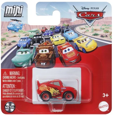 Obrázek produktu pro Disney Pixar Cars JDJ42, Auto, 3 rok/roky, Kov, Plast, Červená, Žlutá