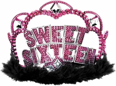 Produktbild von Glitzer-Krone SWEET 16, Geburtstagskrone