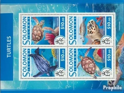 Produktbild von Briefmarken Salomoninseln 2017 Mi 4436-4439 Kleinbogen (kompl. Ausg.) postfrisch Schildkröten