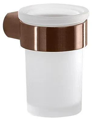 Immagine prodotto di PIRENEI: bicchiere/vaso per il dentifricio, vetro opaco, rame opaco