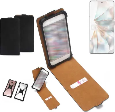 Produktbild von K-S-Trade Handyhülle Schutzhülle kompatibel mit Nubia Z60S Pro Hülle Case Cover Flip Style Bumper schwarz 1x
