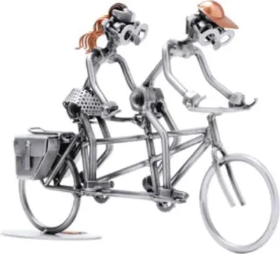 Produktbild von Schraubenmännchen Tandem – Handgefertigte Metallfigur für Paare