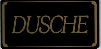 Produktbild von Schild - DUSCHE - Gr. 15,5 x 7,5 cm - 308100 - Bad