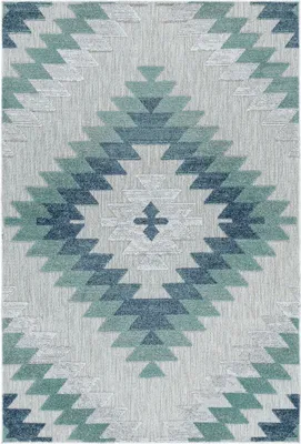 Produktbild von Outdoor Teppich Beatrice Läufer, Farbe: Blau, Größe:80x250 cm