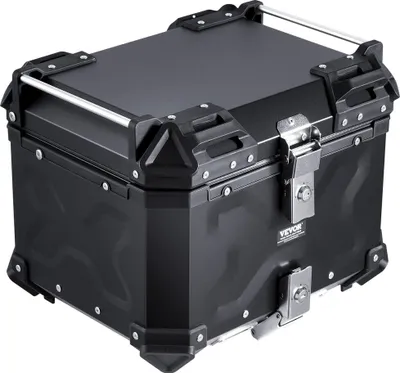 Produktbild von 55-Liter-Motorrad-Topcase Universal-Motorrad-Heckkoffer mit Lederauskleidung