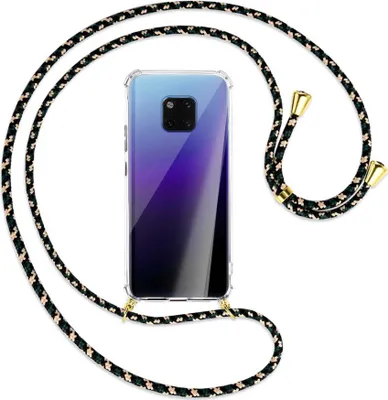 Produktbild von Handykette Backcover-Schutzhülle mit Band (Metall goldfarben) für Huawei Mate 20 Pro - camouflage