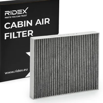 Produktbild von RIDEX 424I0087 Aktivkohle Innenraumfilter Pollenfilter für VW Golf IV Schrägheck (1J1) Golf V Schrägheck (1K1) POLO (9N) PASSAT Variant (3B6) für AUDI