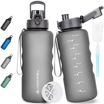 Image de Bouteille de sport de 1,5 litre, en Tritan sans BPA, avec filtre à eau