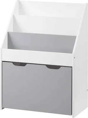 Produktbild von WOLTU Kinderregal KR004 Bücherregal für Kinder Spielzeugregal 3 Regale mit Räder Baby Standregal aus Holz Mehrzweck Organizer Kinderzimmer