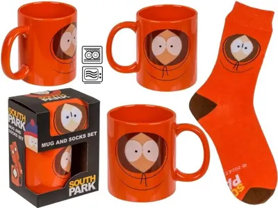 Produktbild von South Park Geschenkset – Tasse + Kenny-Socken – Lizenzprodukt