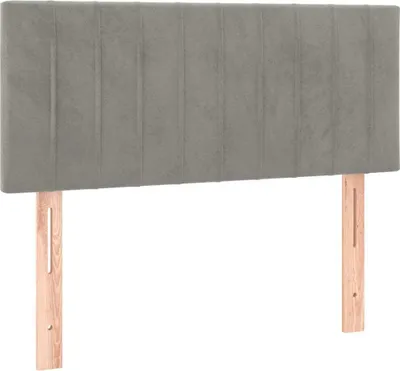 Immagine prodotto di vidaXL Testiera grigio chiaro 90x5x78/88 cm Velluto