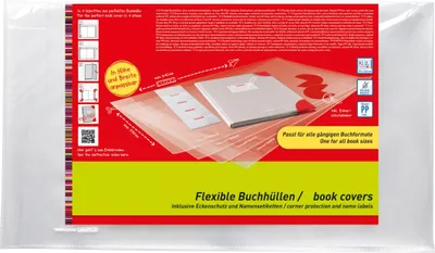 Produktbild von Herlitz 50014750 Buchhülle Easy Cover, 10 Stück im Polybeutel