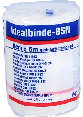 Produktbild von Beiersdorf bmp-Idealbinde 6 cm x 5 m gedehnt, 1 St. Binde