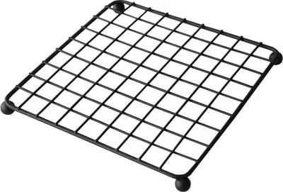 Image de tapis pour casseroles 19x19x2cm fil de fer.NOIR