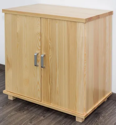 Produktbild von Kommode Kiefer massiv Vollholz natur Columba 07 - Abmessungen: 78 x 80 x 50 cm (H x B x T)