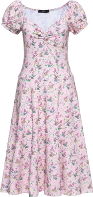 Produktbild von QUEEN KEROSIN Swing Kleid Mit All-Over-Print Poodle Pink Xl