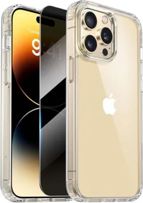 Produktbild von Transparente Hülle für iPhone mit Displayschutz – IPhone 13 Pro Max / Privacy