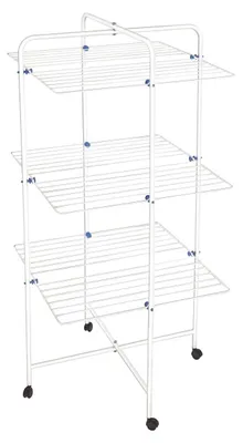 Image de Étagère à linge en acier inoxydable, 3 niveaux