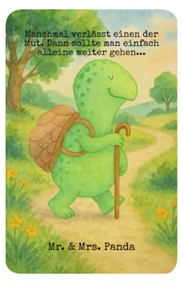 Produktbild von Mr. & Mrs. Panda Decke Schildkröte Wanderer Design 100 x 150 cm - Weiß - Geschenk, Motivation, Rucksack, Tagesdecke, Plaid, Motivationsspruch, Heimdecke, Kuscheldecke
