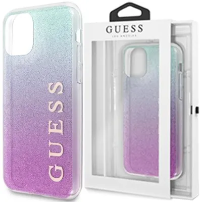 Zdjęcie produktu dla Guess Guhcn58Pcuglpbl Iphone 11 Pro Różowo-Niebieski/Pink Blue Hard Case Glitter Gradient